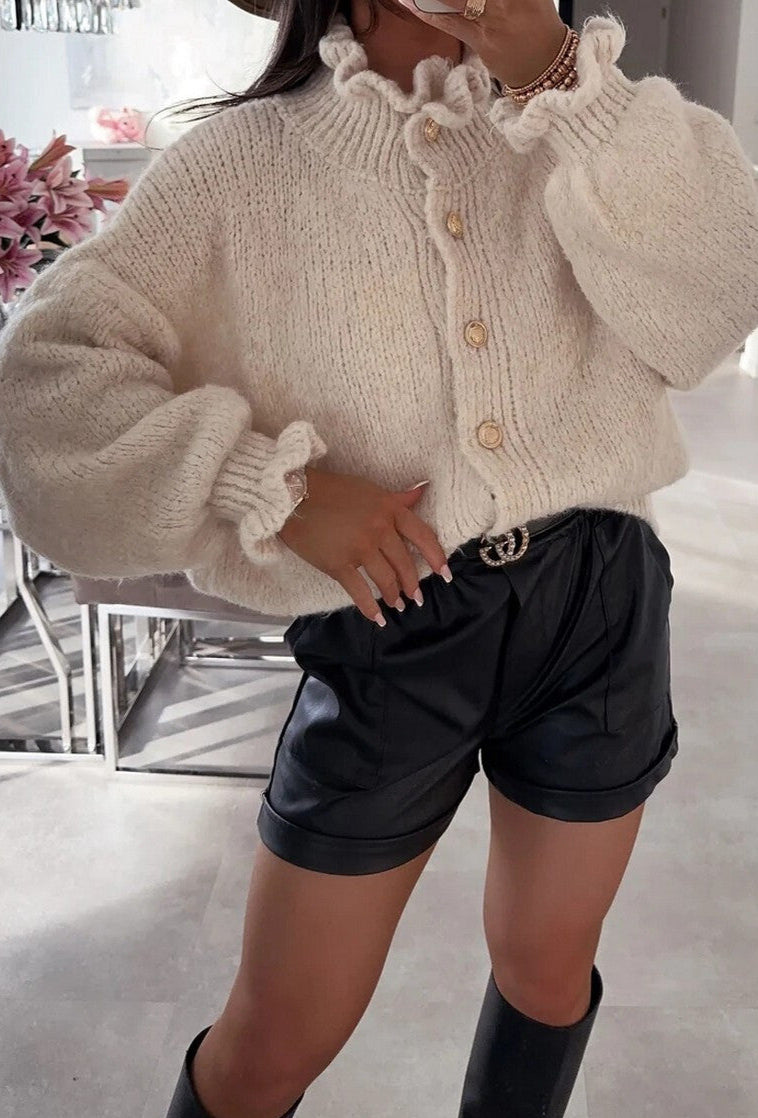 Knitted Cardigan Beige