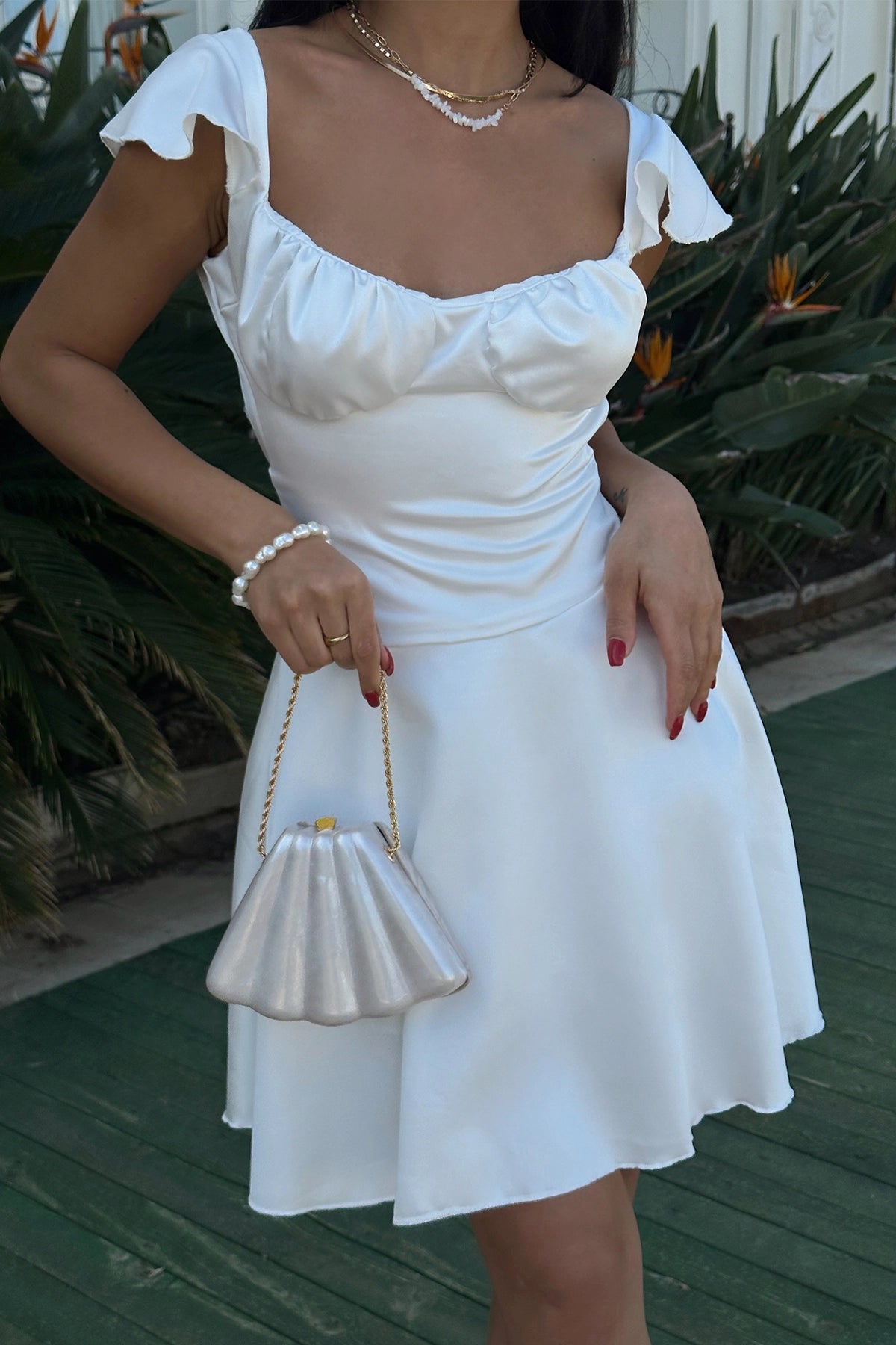 Summer-Flirt Satindress